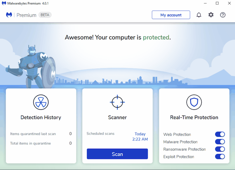 Malwarebytes-scanning