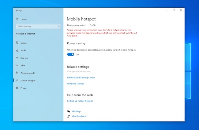 Windows related settings