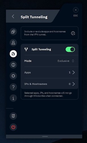 Windows-Split-tunneling-windscribe
