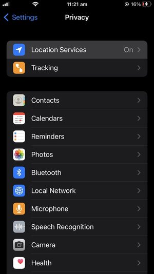ios privacy location services