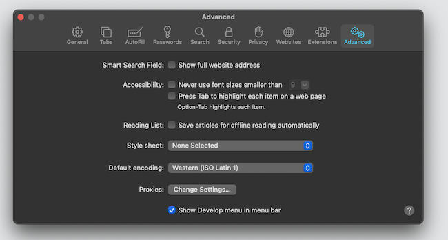 Safari Advanced