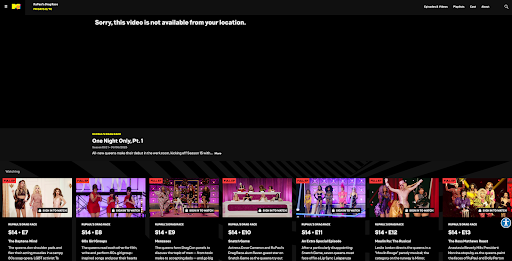 Streaming restrictions