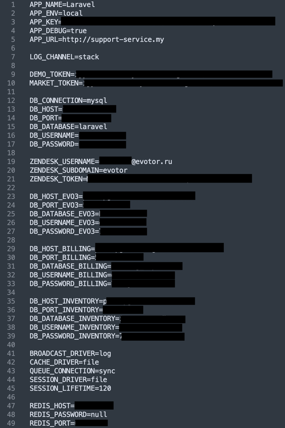 Evotor data leak