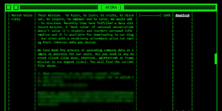 Merce listed on Akira's blog. Image by Cybernews.