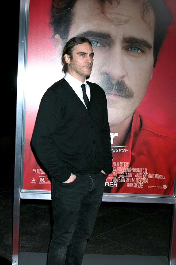 Joaquin Phoenix at the "Her" Los Angeles Premiere