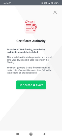 Total Adblock certificate authority