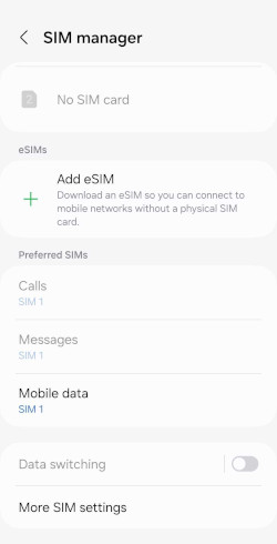 Android esim checking