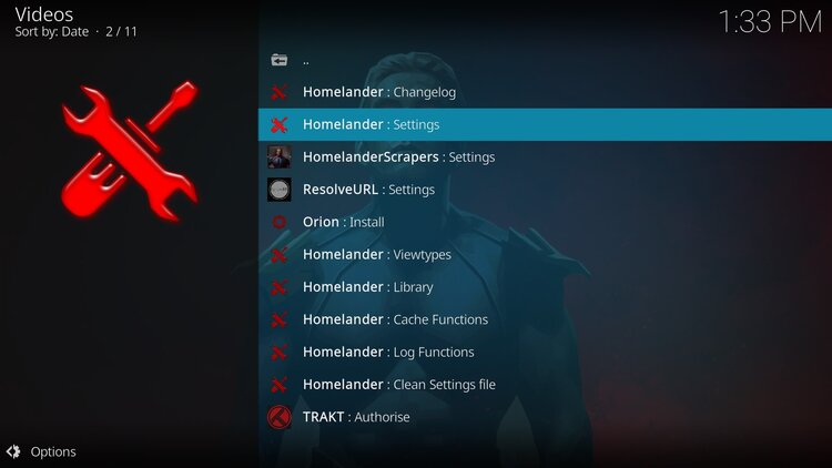 homelander settings