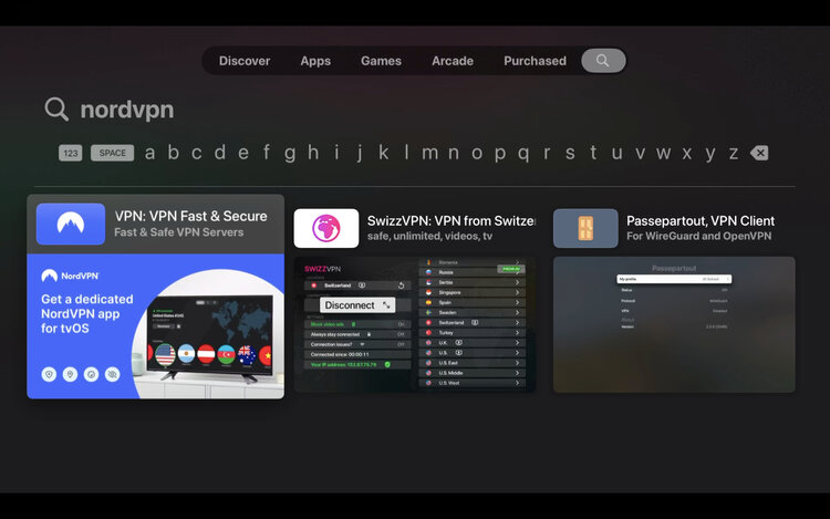 nordvpn appletv screenshot2