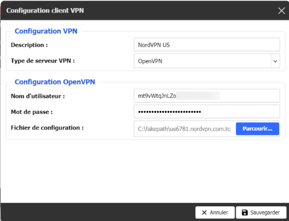 nordvpn select openvpn