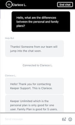keeper-customer-support