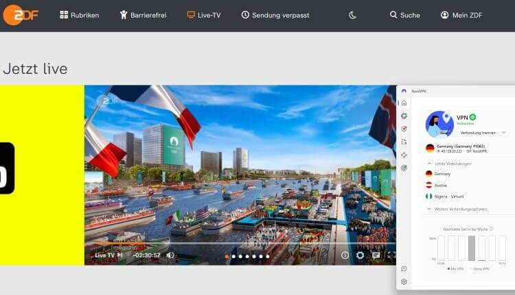zdf access with vpn