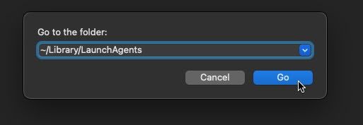 Type path in search field