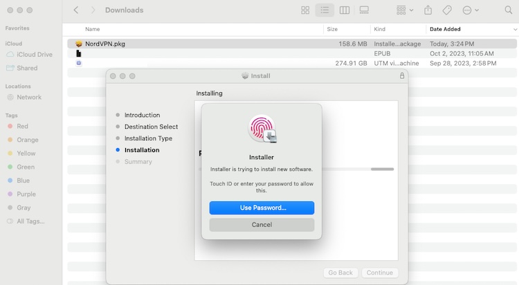 Install NordVPN on Mac