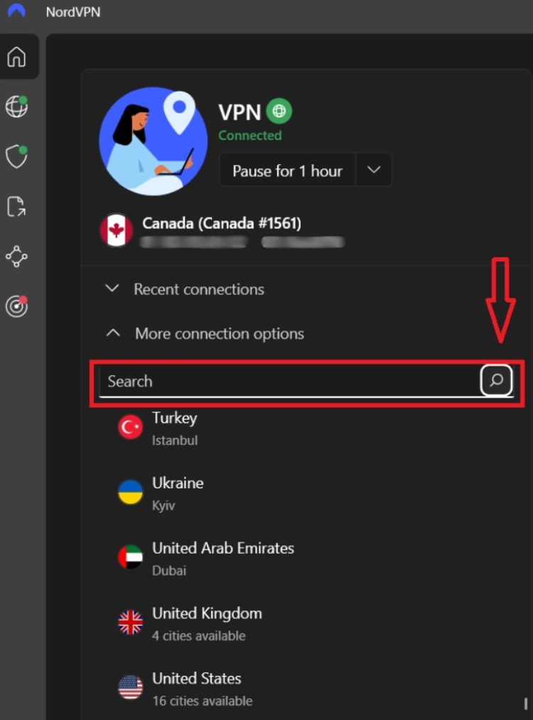 NordVPN conexao