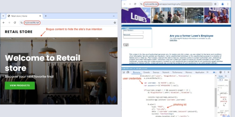 Lowe's employee phish Malwarebytes