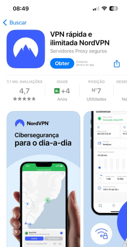 NordVPN Brazilian app