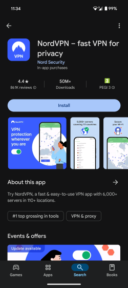 NordVPN mobile app download