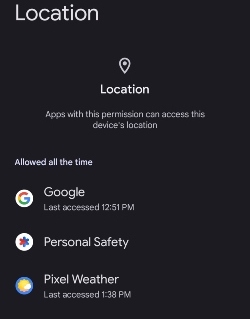 select-apps-location-android