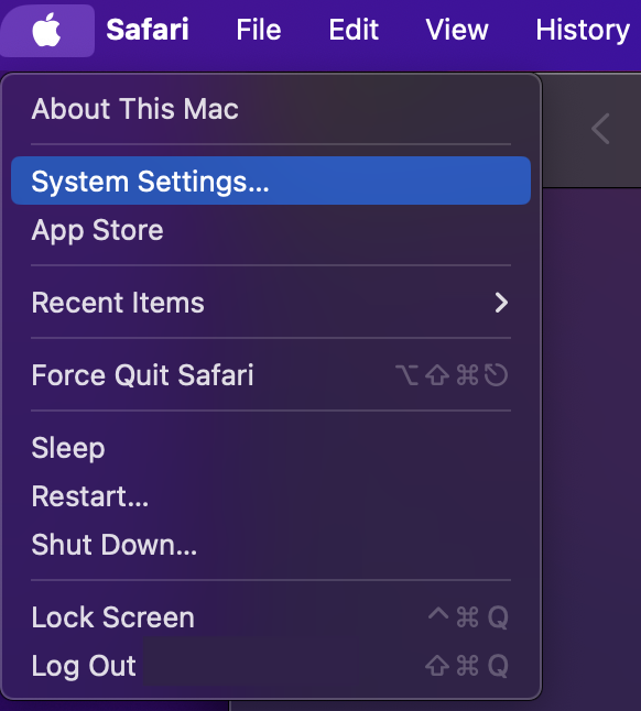 mac system settings