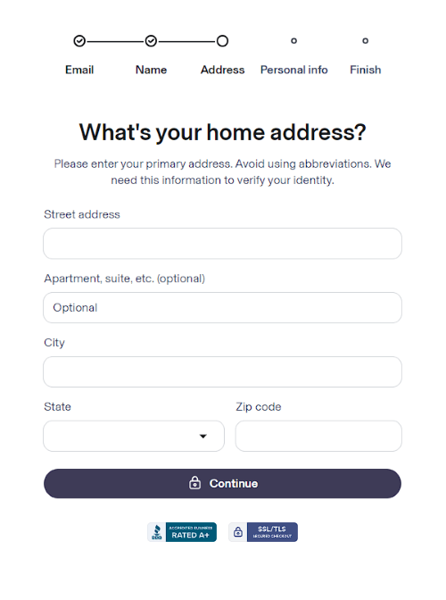 Identity Guard providing address