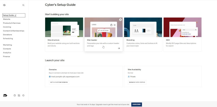 Squarespace setup guide