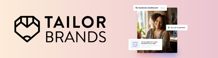 tailor brands banner