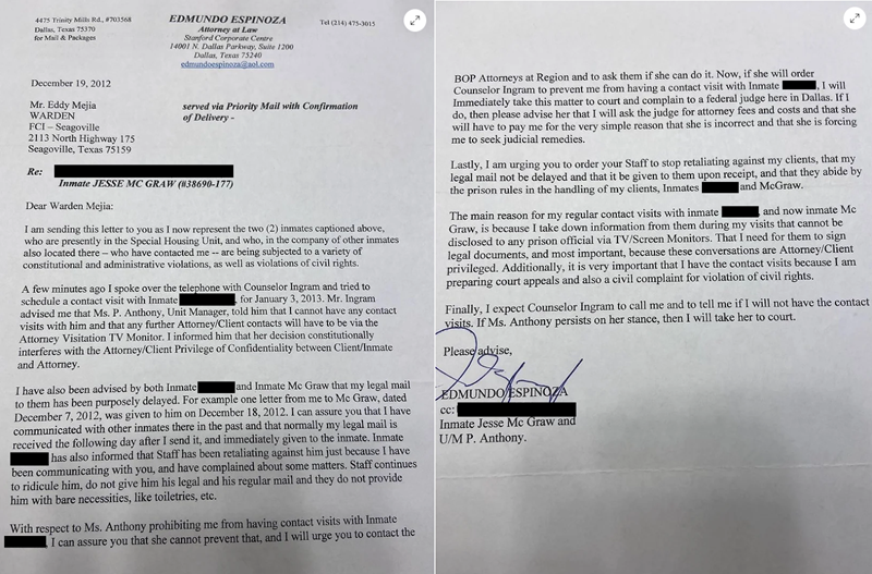 Attorney letter