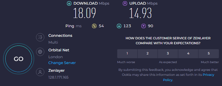 tunnelbear free low speed test