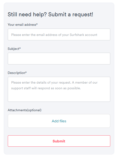 Submit a request