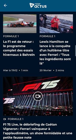 Stream F1 on RTBF for free