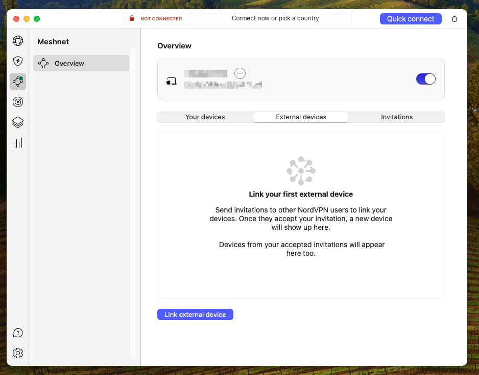 NordVPN’s connected devices overview