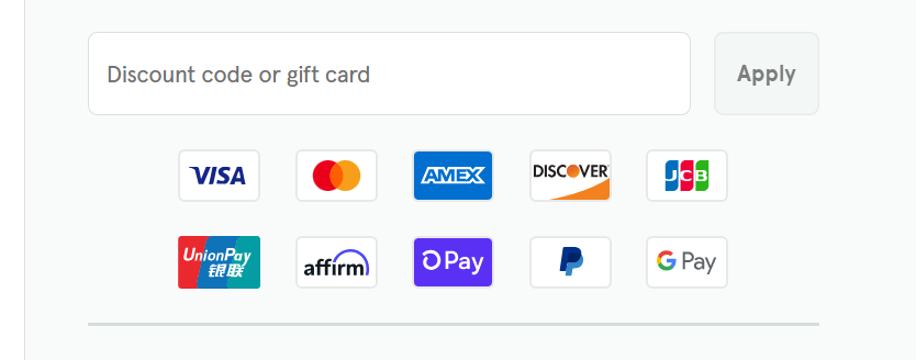 irestore discount code field