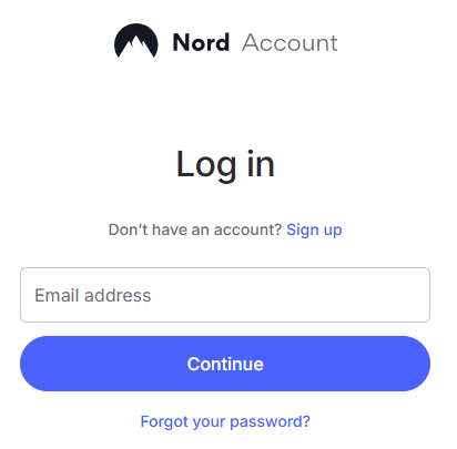 Nord Account login