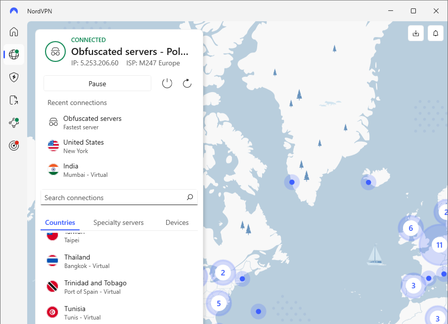 NordVPN global server fleet