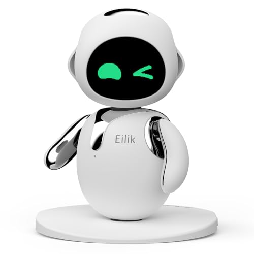 Large image for amazon product "Eilik Silver - Touch Interactive Desk Companion Toys, Cu…"