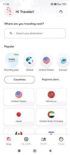 Holalfy’s interface