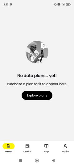 saily app interface