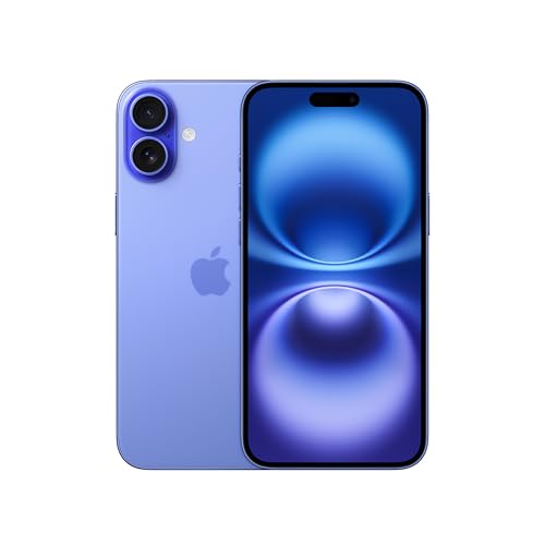 Large image for amazon product "Apple iPhone 16, US Version, 128GB, Ultramarine for T-Mobile (Renewed)"