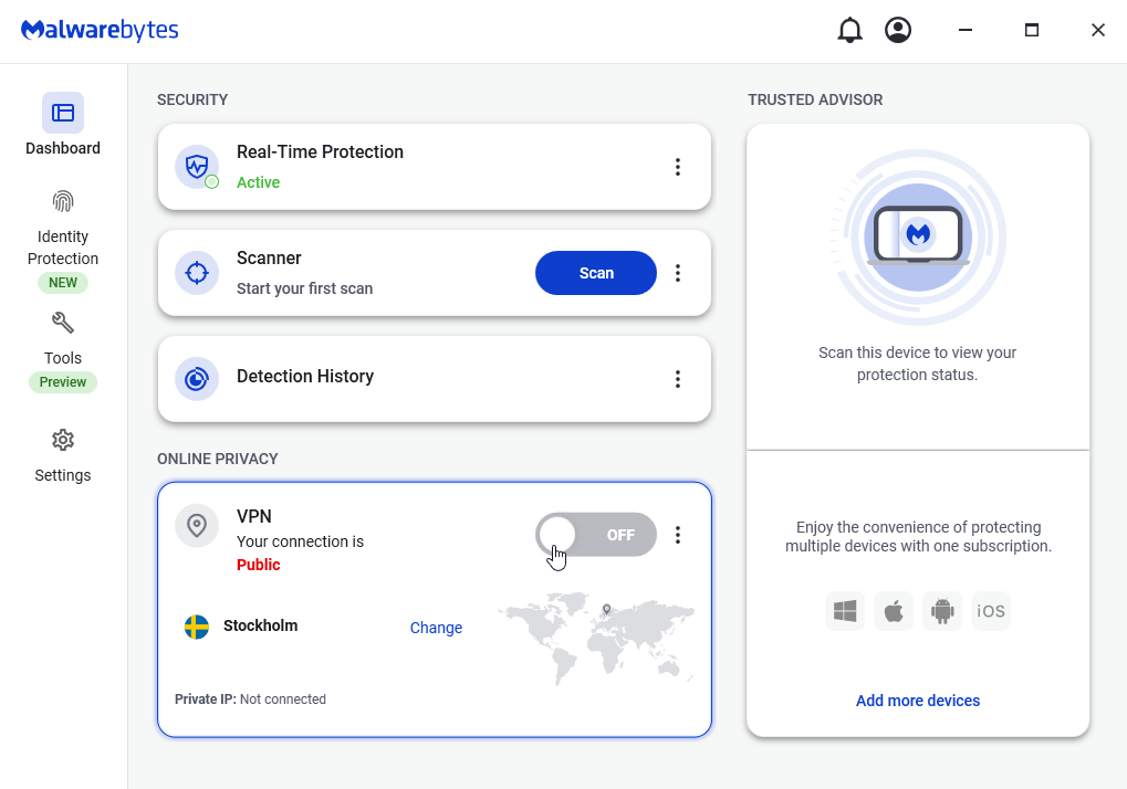 malwarebytes desktop interface 2025
