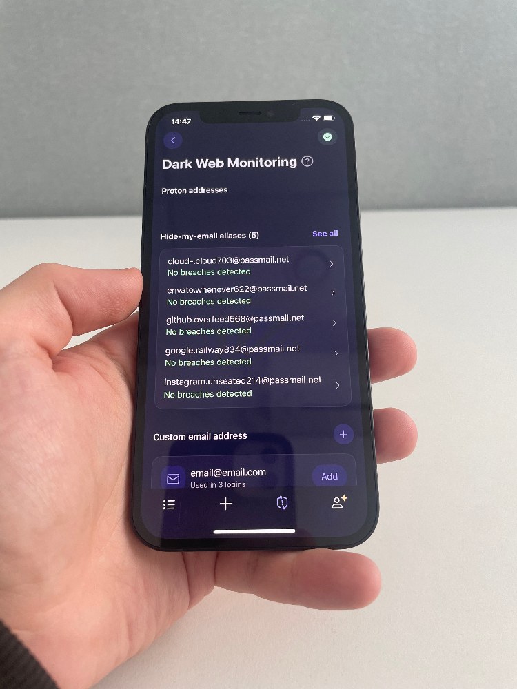 Using Proton Pass on iPhone