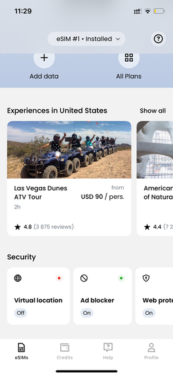 Saily Virtual Location feature on iOS