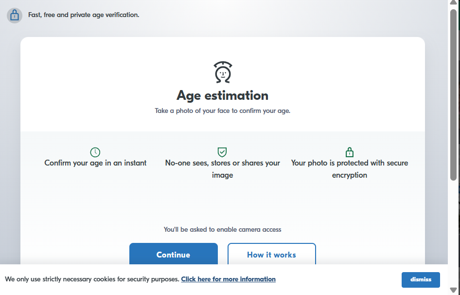 AI age verification method on xHamster