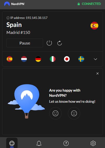 Nordvpn ES server