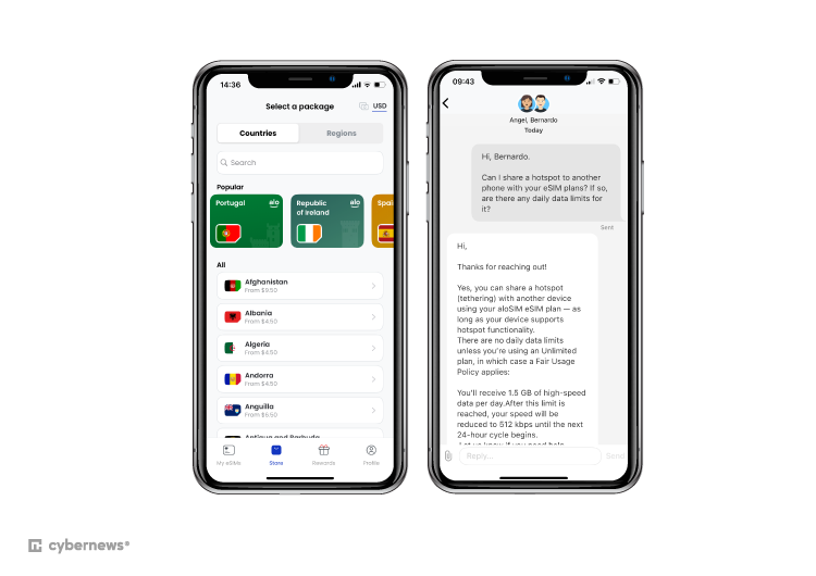 Using aloSIM eSIM in Portugal