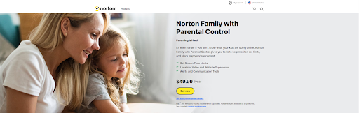 norton family homepage