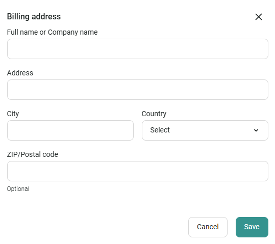 omnisend billing address
