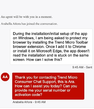 Trend Micro customer support