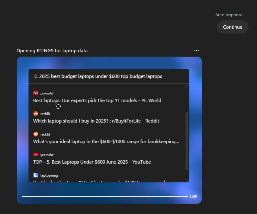 ChatGPT mode working