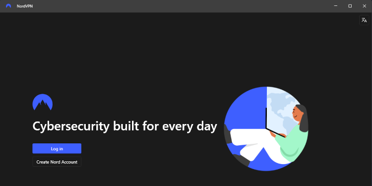 NordVPN installation process on PC